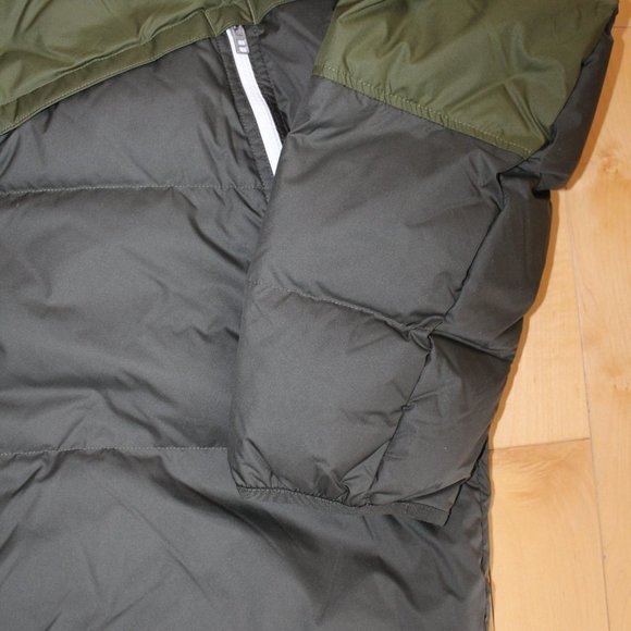 NWT NIKE MEN'S PUFFER DOWN WINTER FULL ZIP JACKET GREEN BLACK - Picture 3 of 7